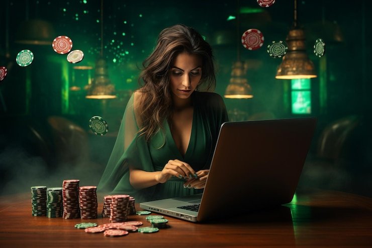 Tampilan layar permainan Monopoly Live dengan roda, host, dan panel taruhan